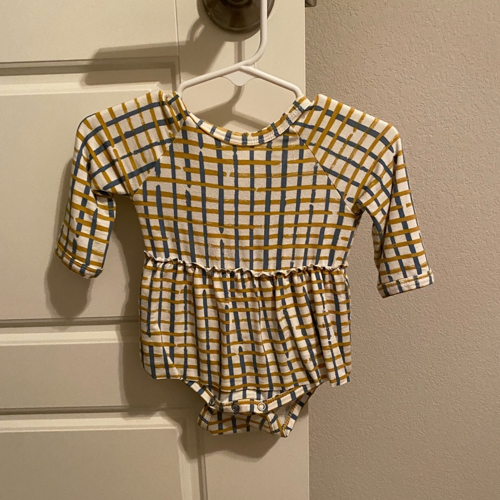 Spearmintlove long sleeve skirted bodysuit